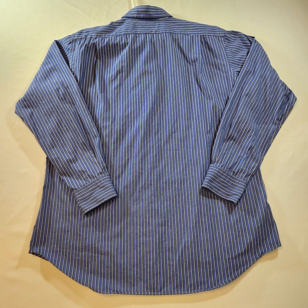 Polo Ralph Lauren Mens Button Shirt Size Large Blue Black White Stripes - Picture 5 of 14